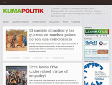 Tablet Screenshot of klimapolitik.com.mx